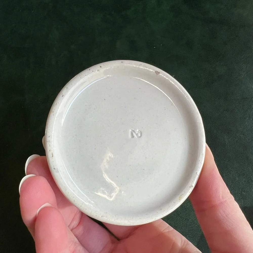 Rare Antique Ceramic Pot and Lid John Gosnell & Co. Cherry Tooth Paste 1860-1900 - Picture 6 of 9
